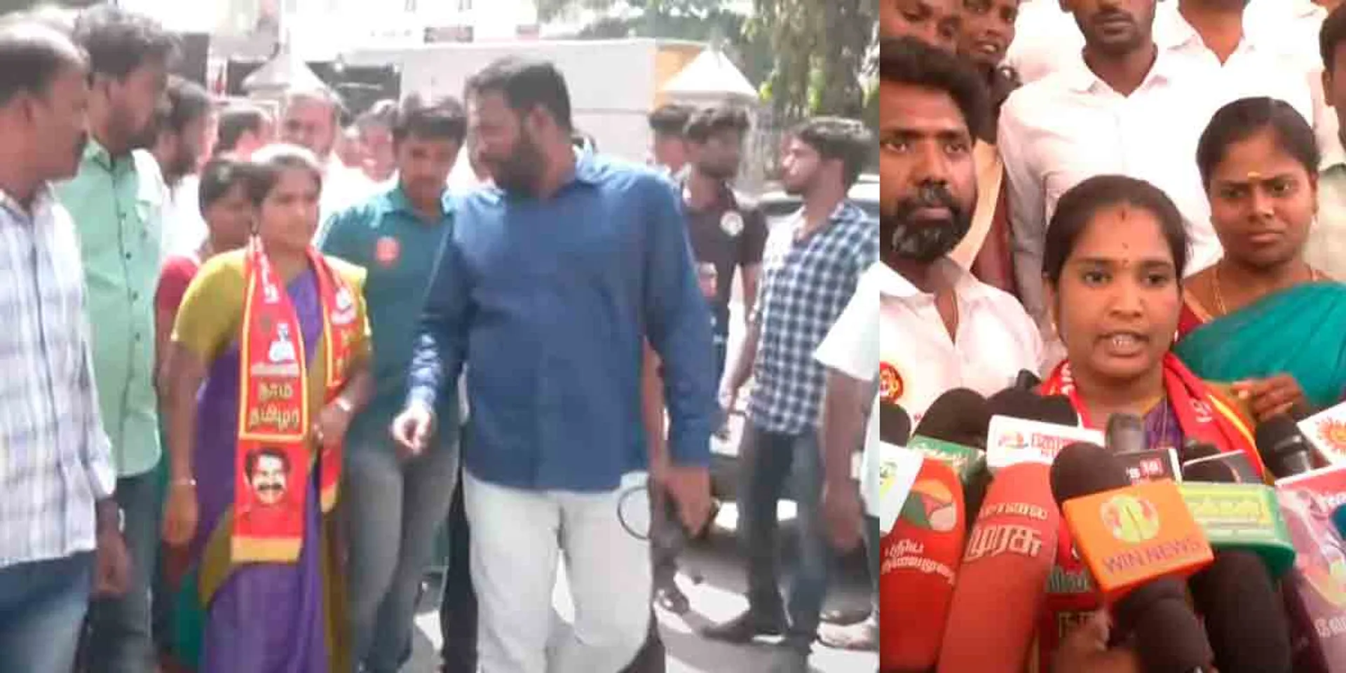 "Is the party ready to disqualify the candidates who give gifts and money to the people?" - Naam Tamilar female candidate question