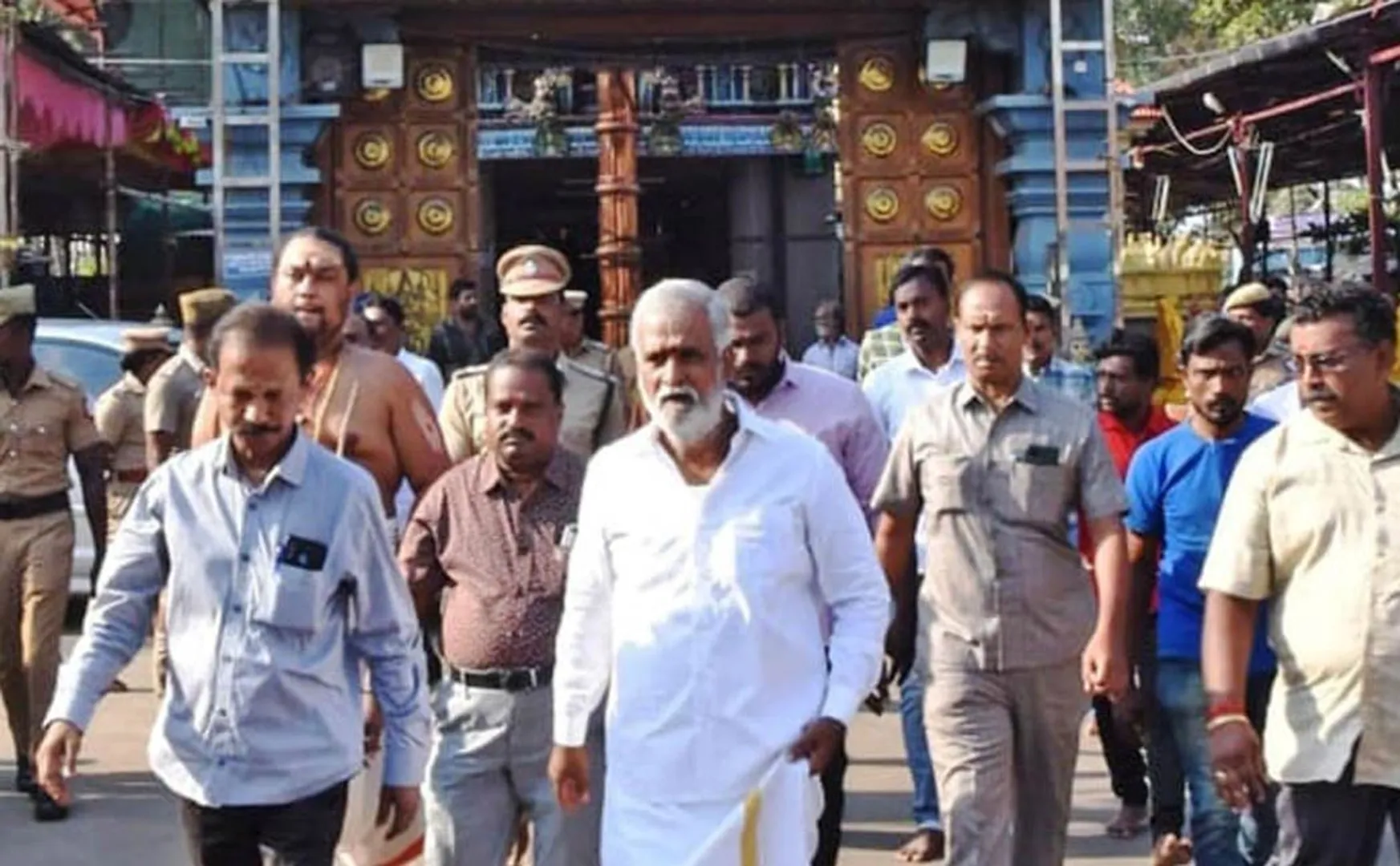 minister Sekbabu who settled  kaniyakumari temple issue