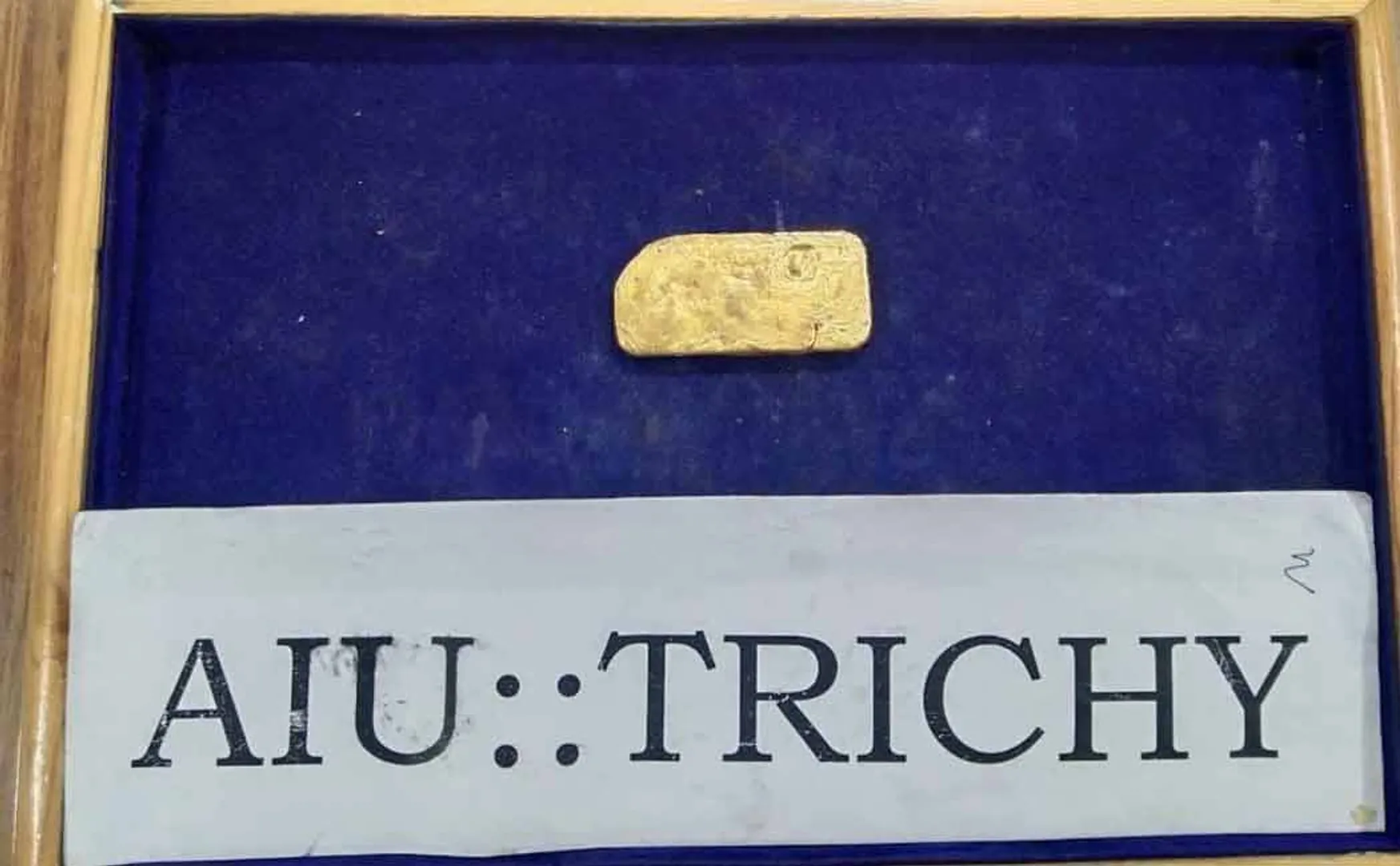 trichy international airport singapore air india flight gold incident
