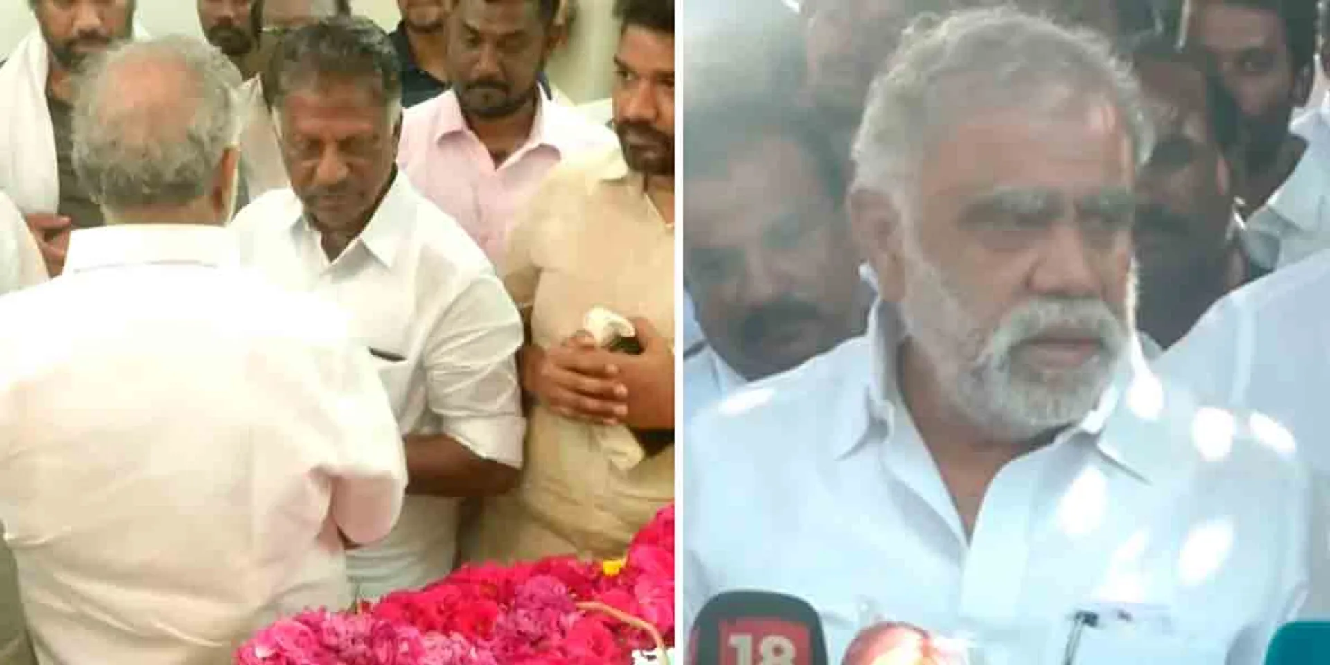 Chief Minister condoled over phone; I.Periyaswamy paid tribute in person