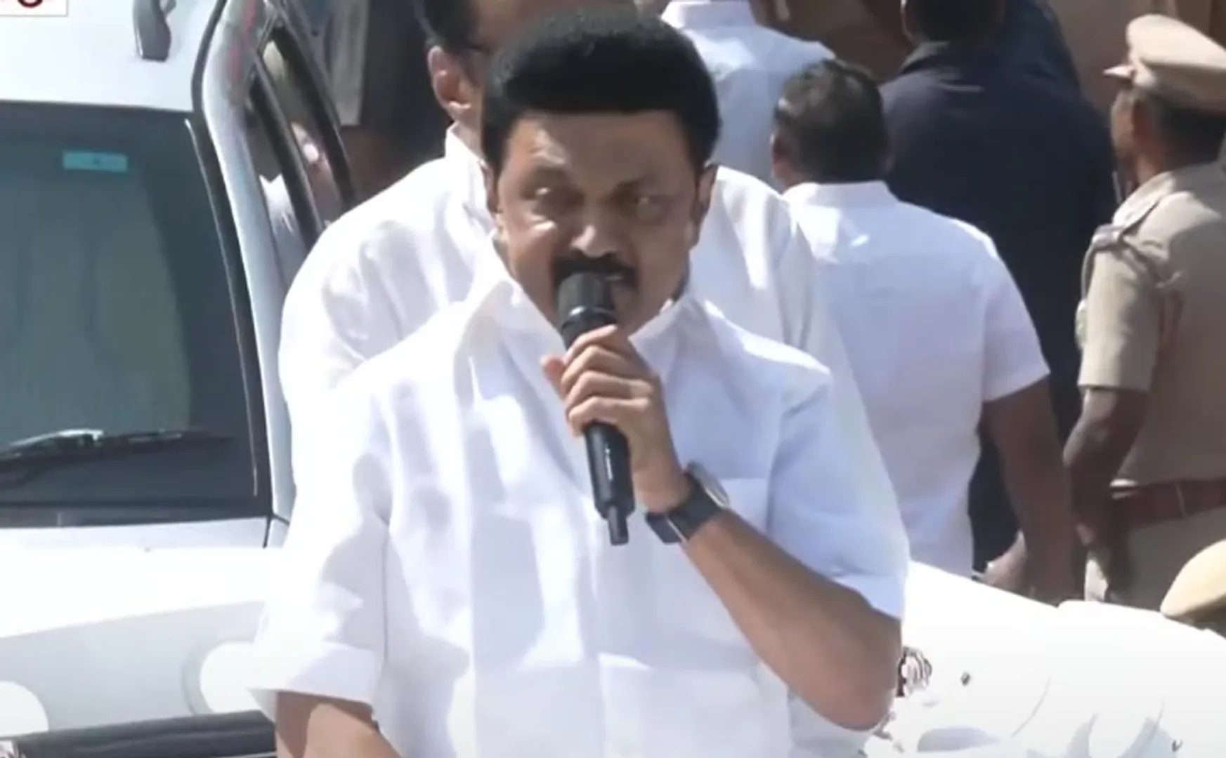 Complaint to AIADMK election officer regarding Cm stalin announcement