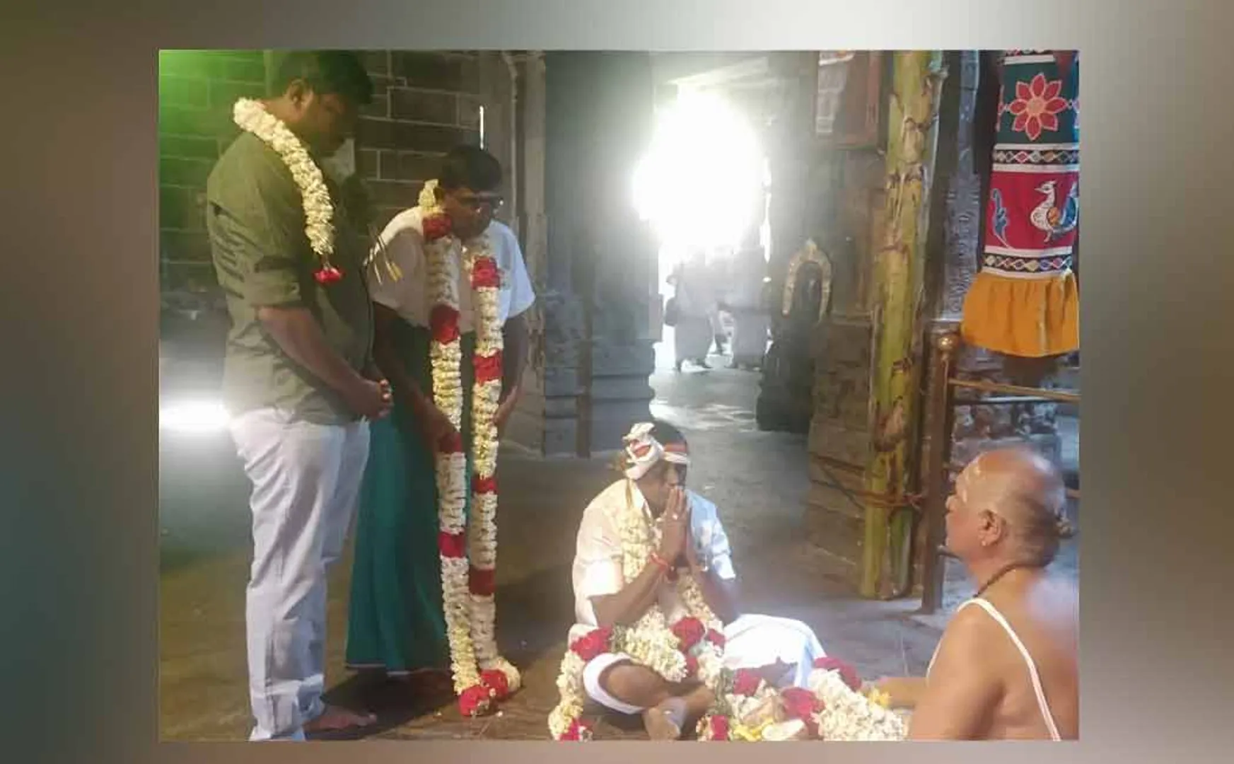 erode east by election admk candidate pray for virudhachalam viruthagirishwarar temple 