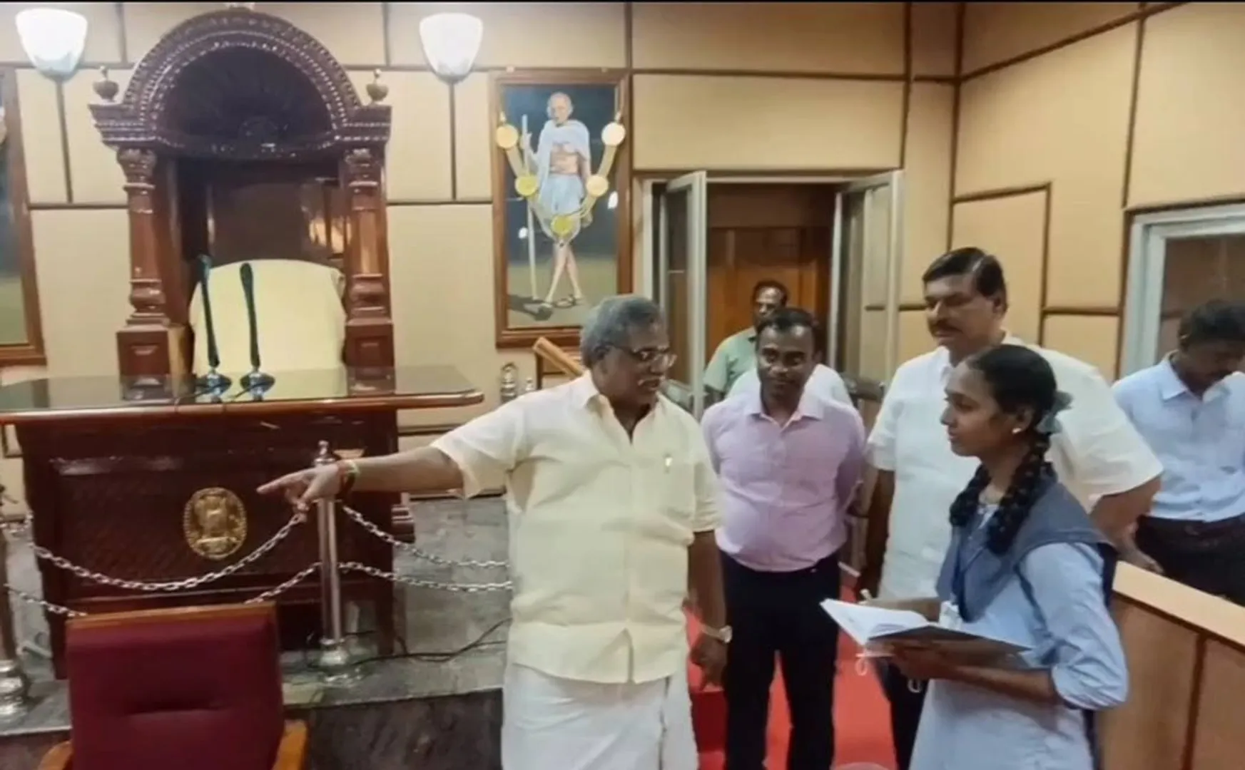   government school student who became collector for one day in Puducherry