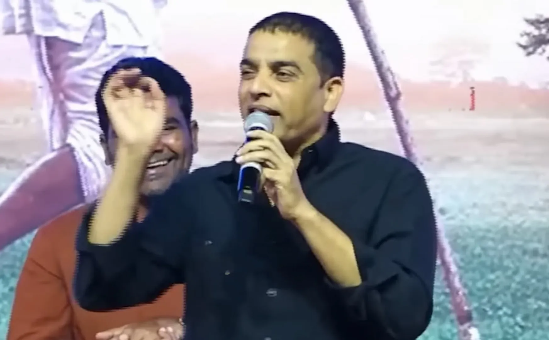 dil raju imitates his varisu speech in Balagam Pre Release Event