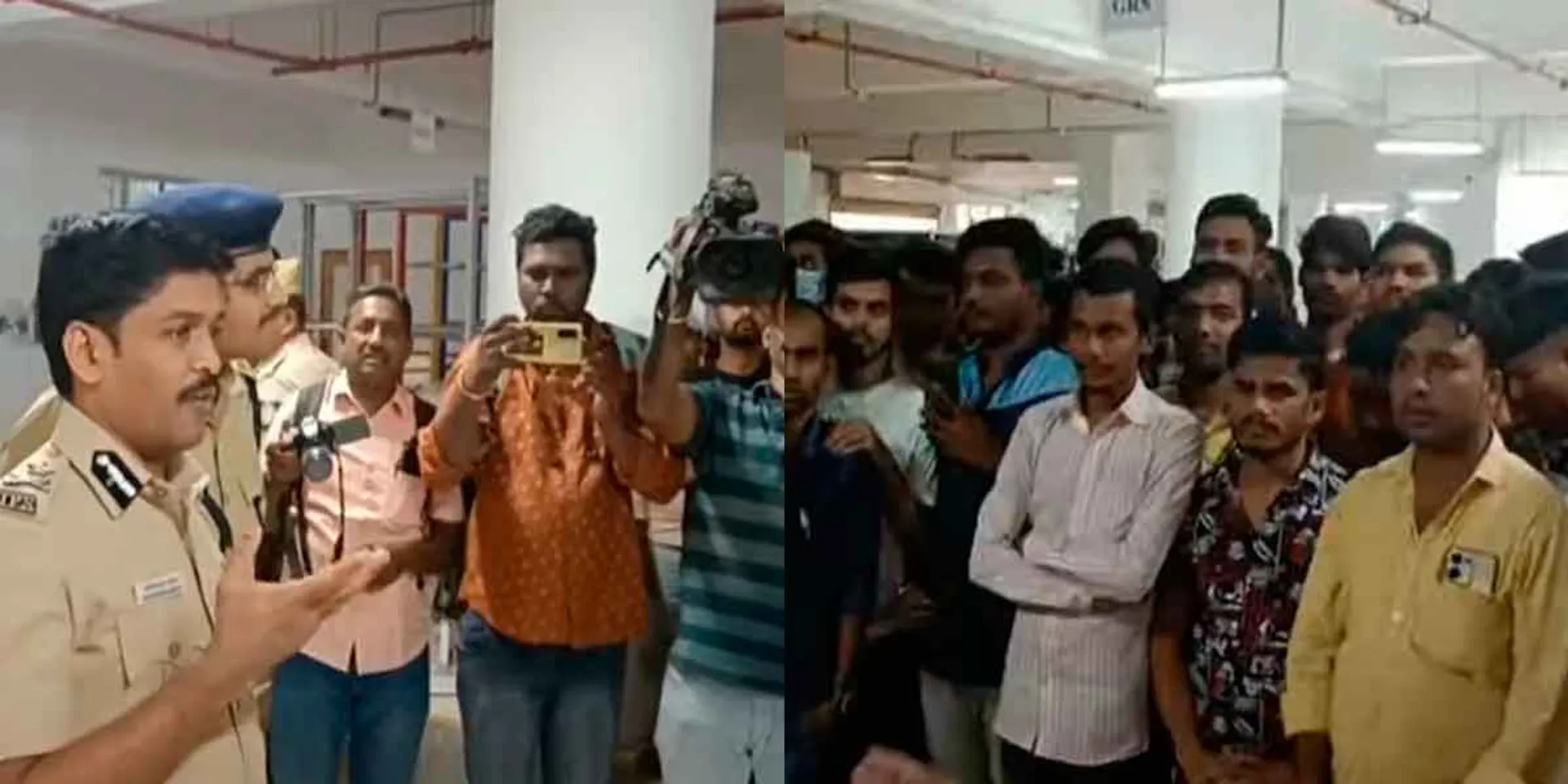 A case has been registered against a person from UP; Police Commissioner met the North State workers