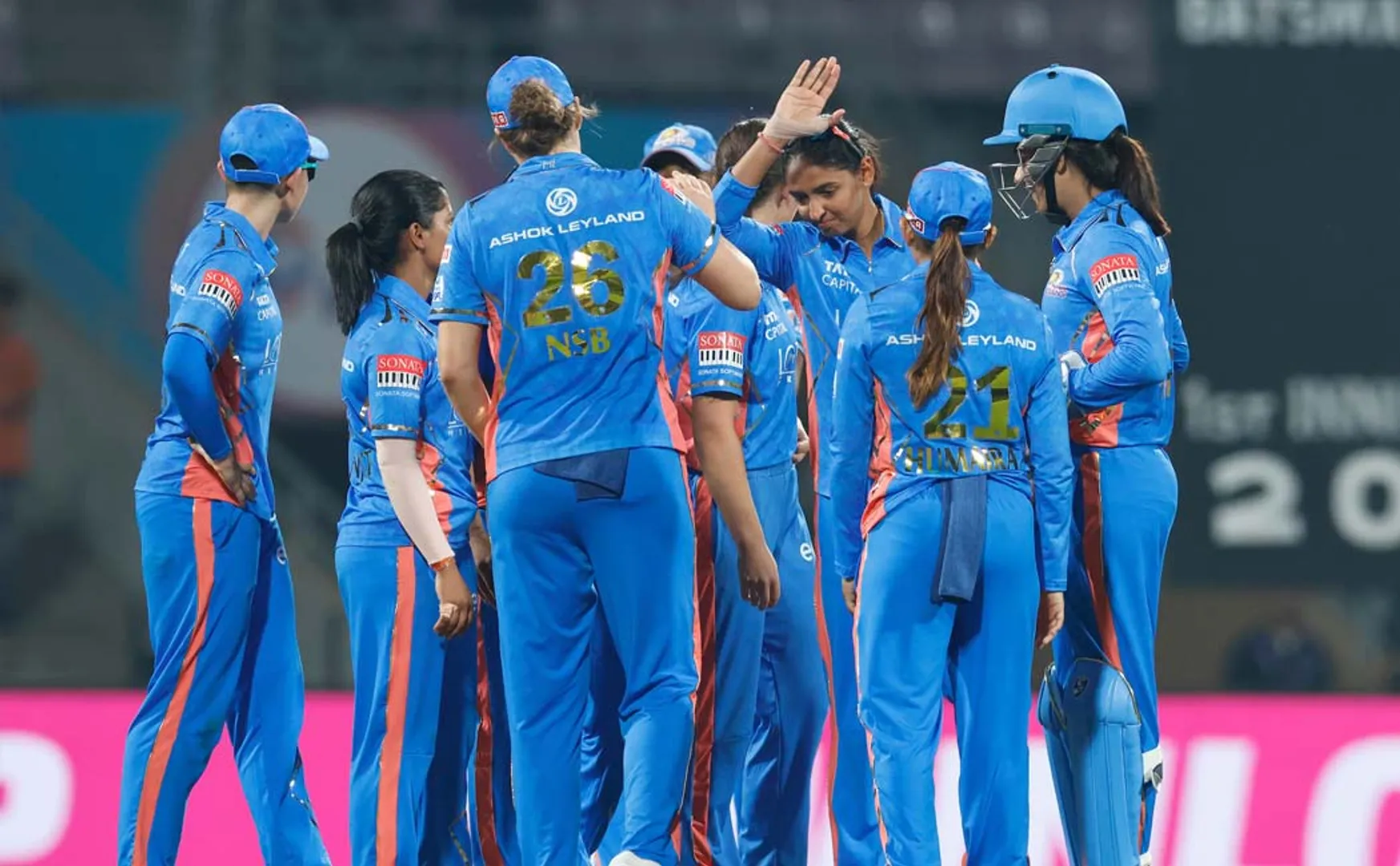 MI win the opening game against GG by 143 runs wpl