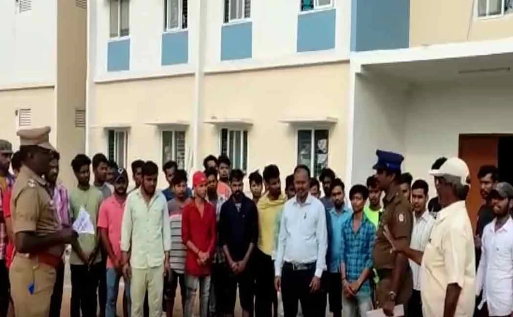  karur police superintendent talks about north indian issue