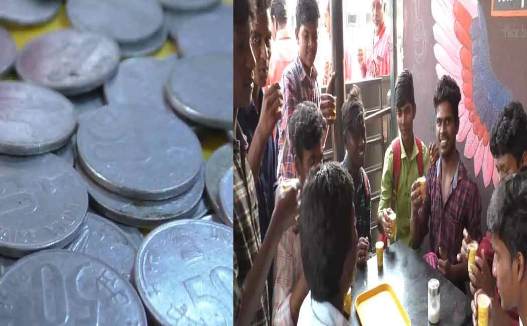 karur coffee shop offer for coffee in fifty paisa