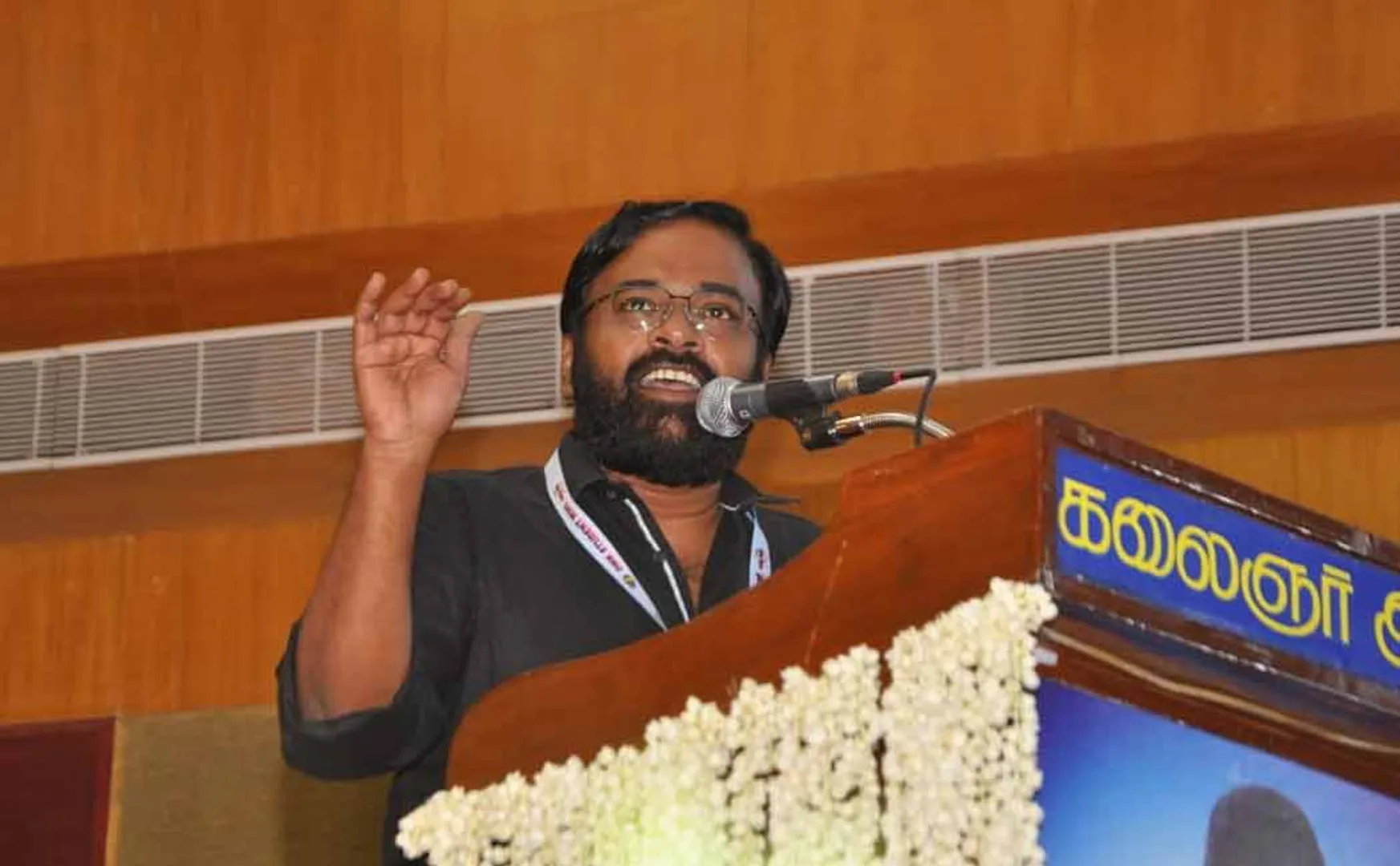karu pazhaniyappan talk dmk govt
