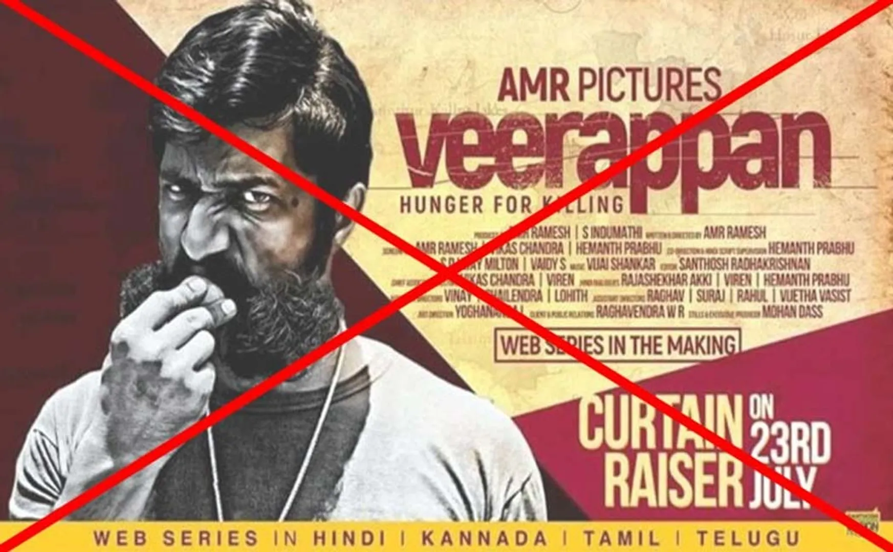 Web series on Veerappan; Bangalore court orders ban on publication