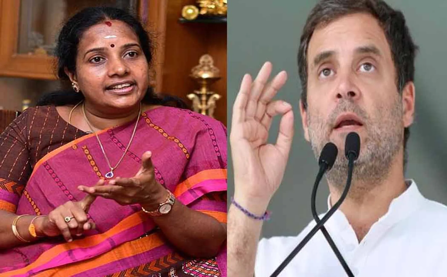"This is a credential given by Rahul and Congress to the Modi-led government" - Vanathi Srinivasan points to Rahul's action