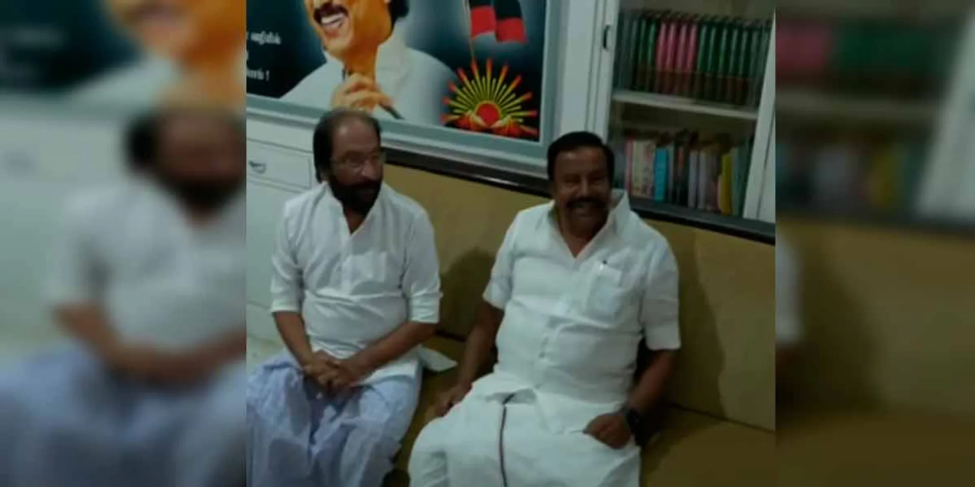  KN Nehru met Trichy Siva in person
