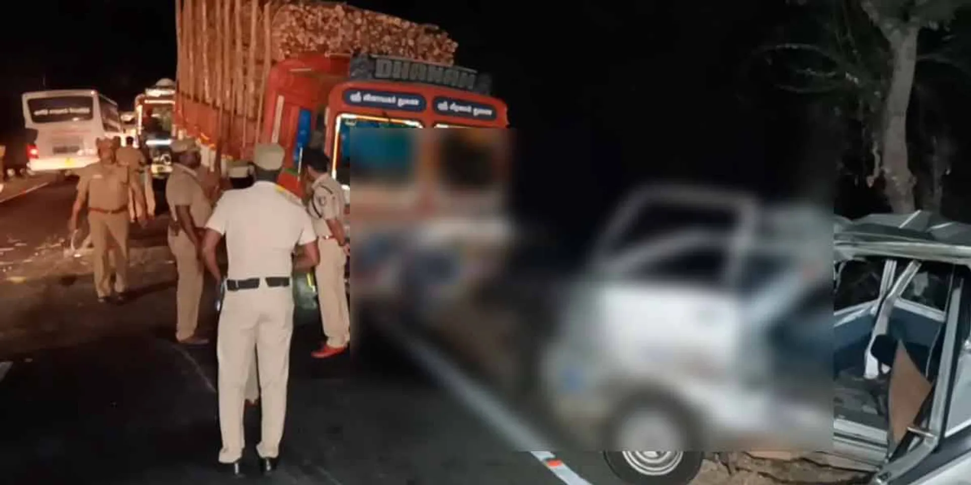 Vehicle accident near Tiruvasi; 6 lost