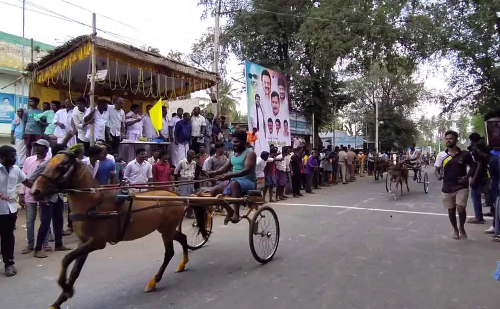 Manickam MLA who started the horse race at Kulithalai