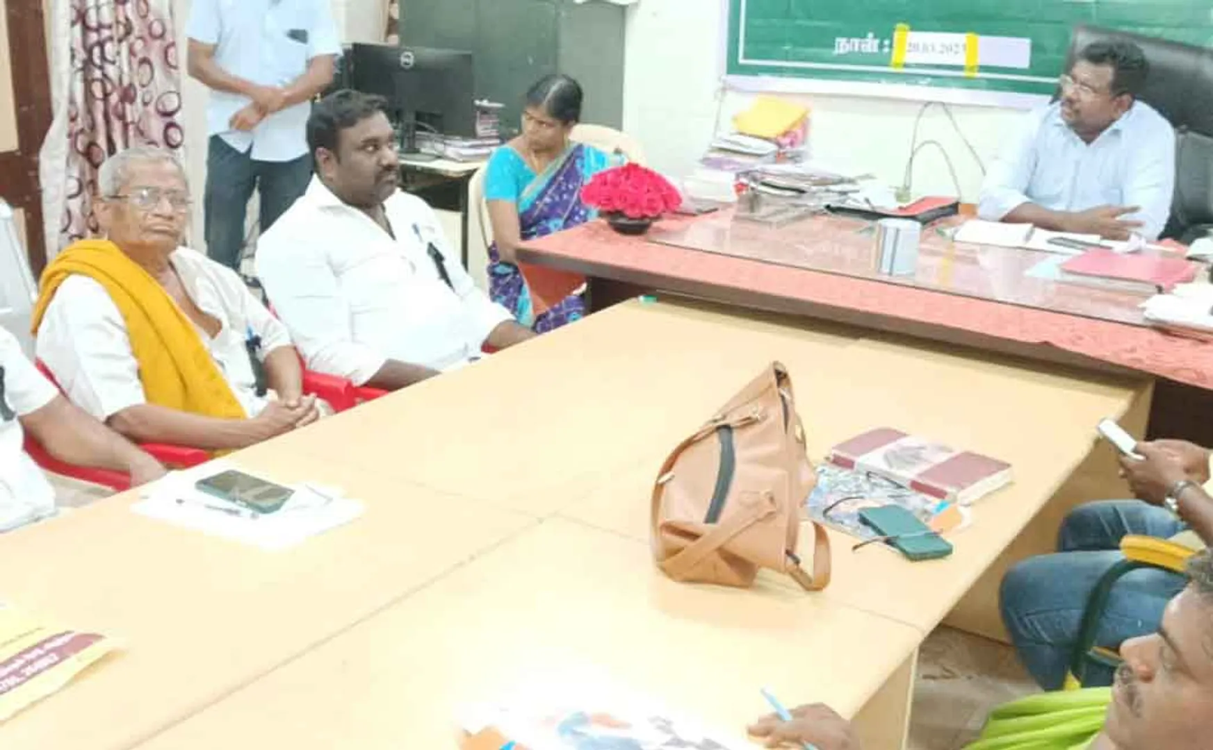 NLC land acquisition; Farmers who attended the meeting with black badge!