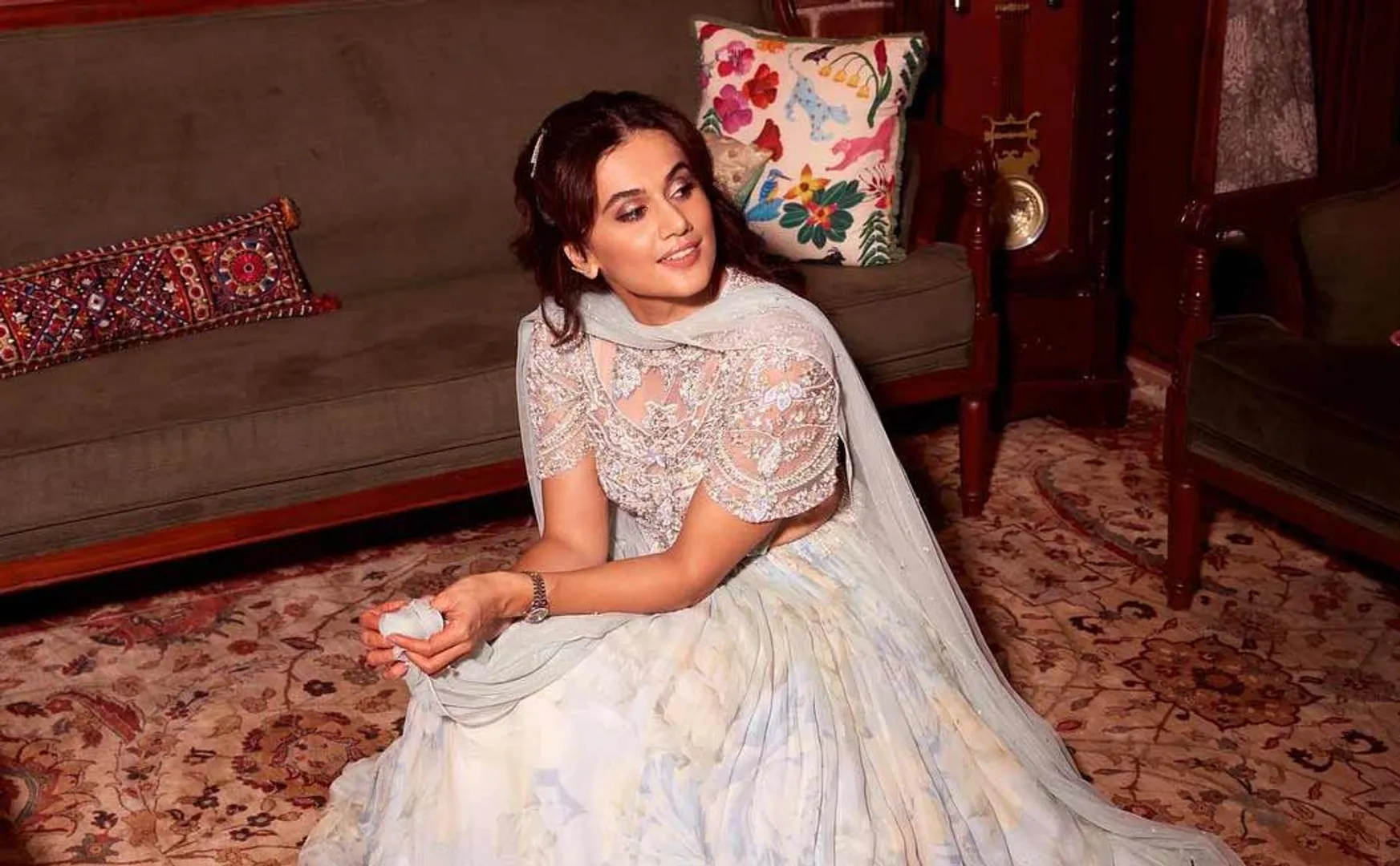 Taapsee Pannu Trolled For Wearing Goddess Lakshmi Necklace