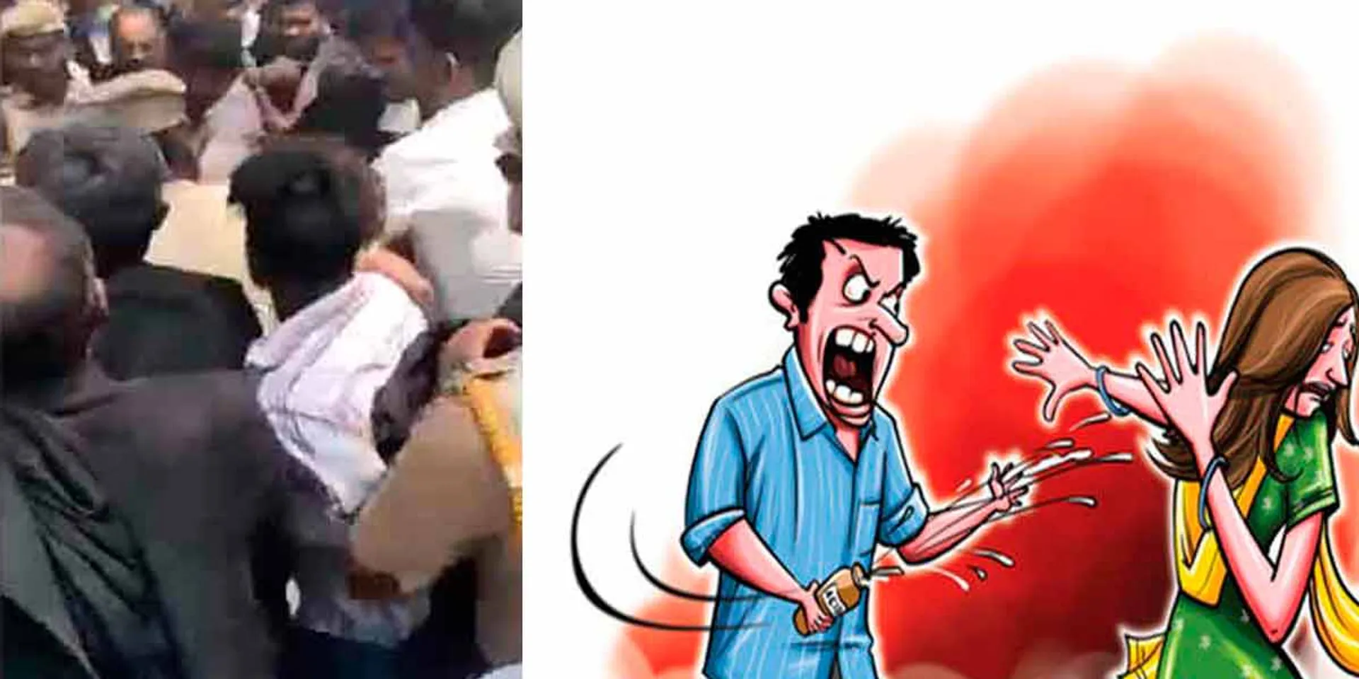 Acid attack on court premises; Kudos to the lady constable for her efficient performance