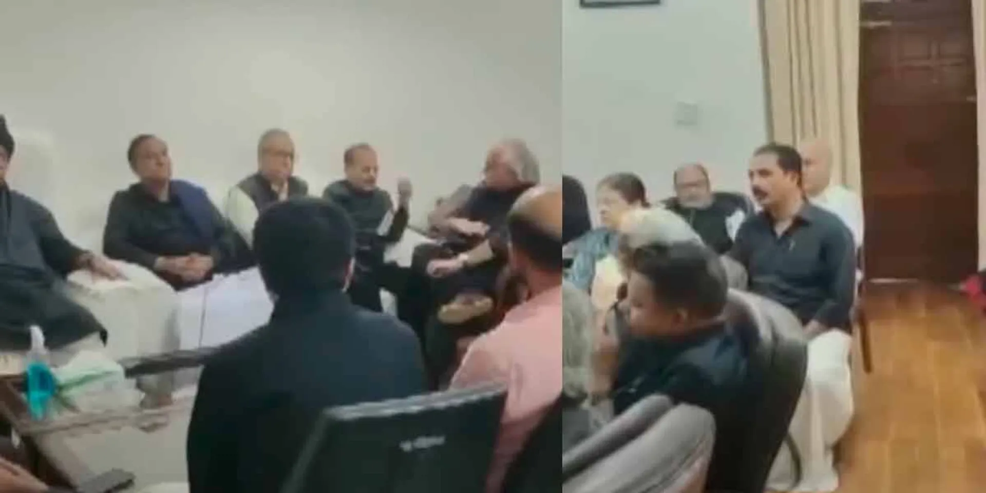 DMK and Congress MPs who came in black shirts