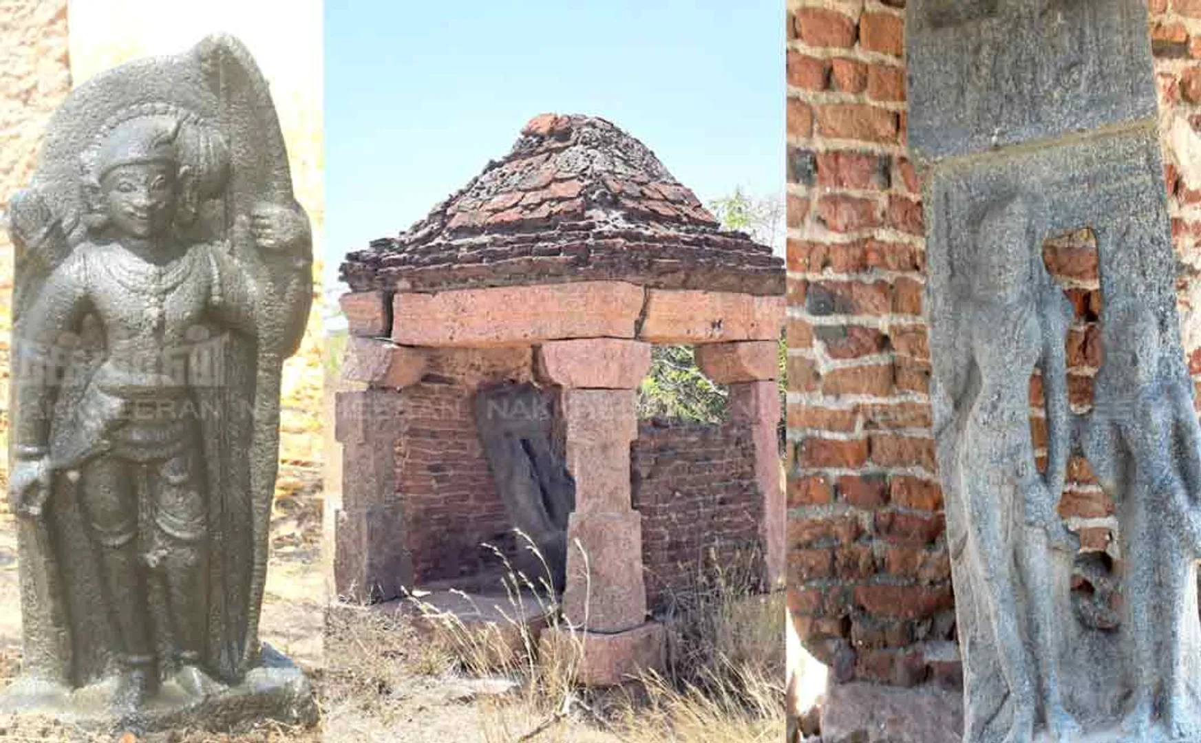 vijayanagara kingdom age bow warrior statue discovered in virudhunagar thirusuli area