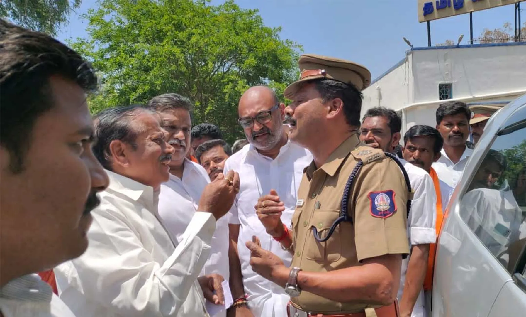 H. raja who had a dispute with the DSP 