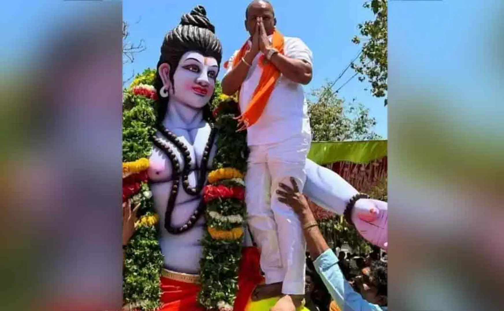 ram navami celebration in karnataka bjp mla incident viral in social media 