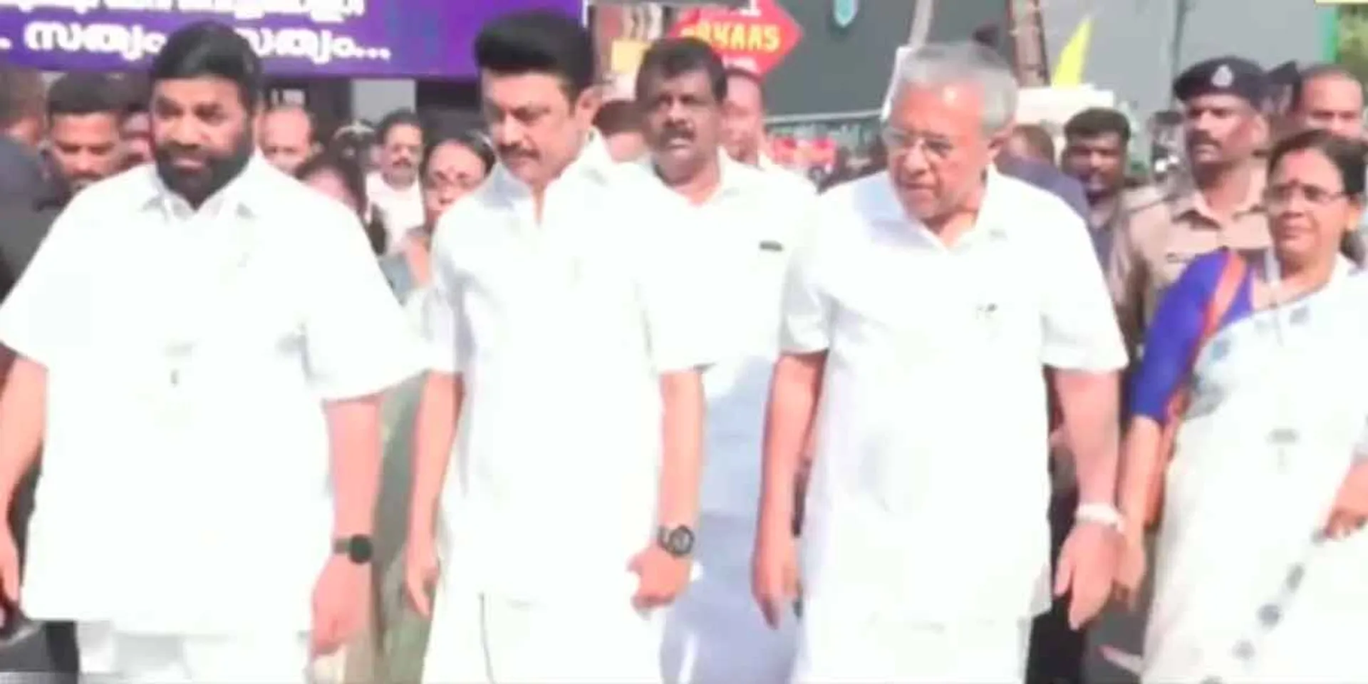 Chief Minister of Tamil Nadu at Vaikam memorial