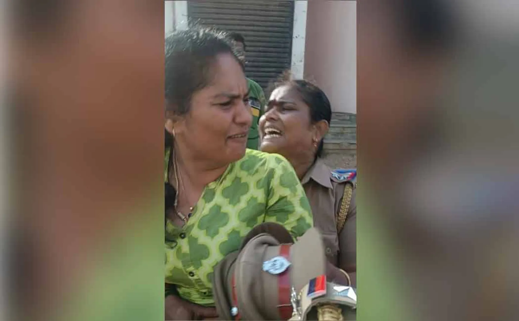 Ex-inspector vasanthi who tried to escape from Police  has been arrested 