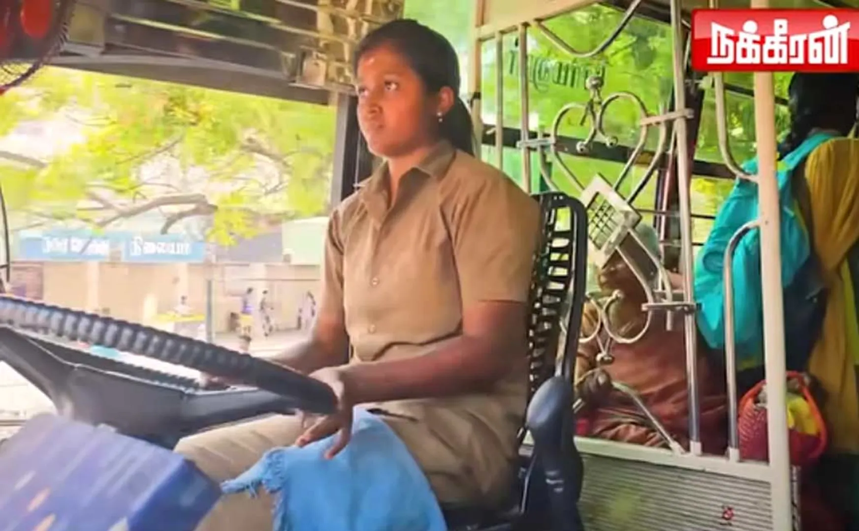 Many people are praising the young bus driver sharmila in Coimbatore