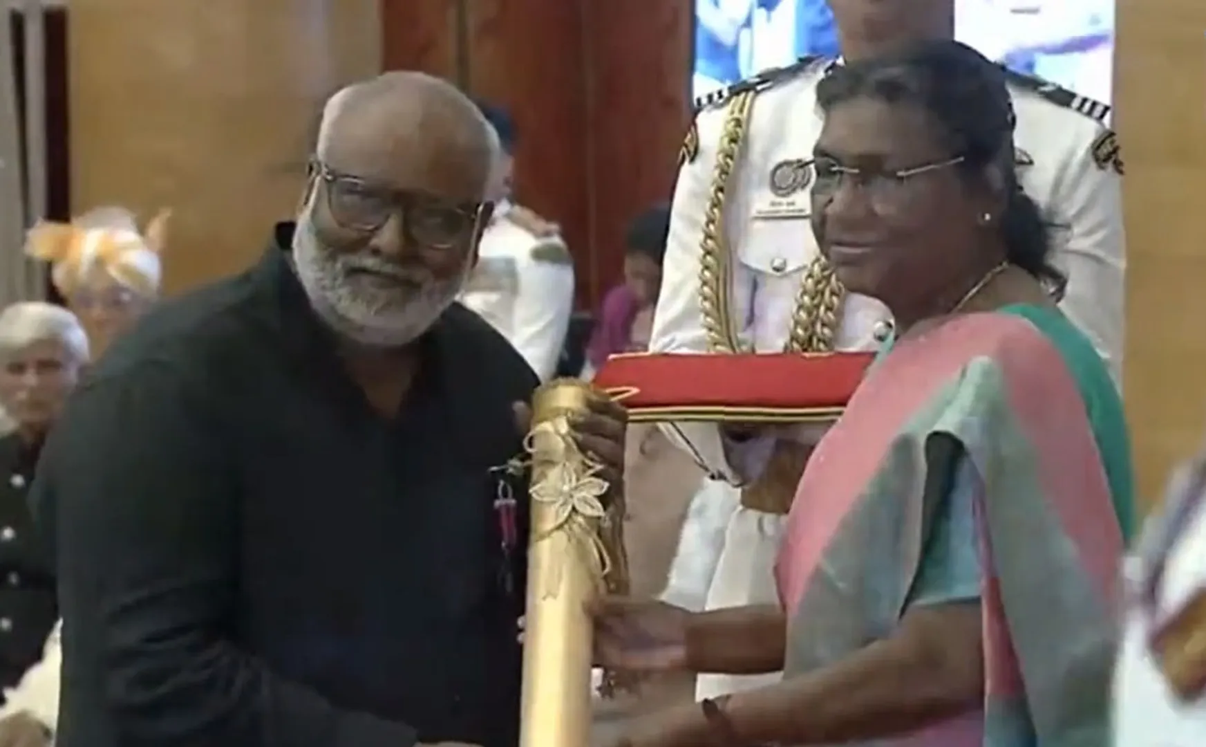 Music composer Keeravani was awarded the Padma Shri by President Draupadi Murmu