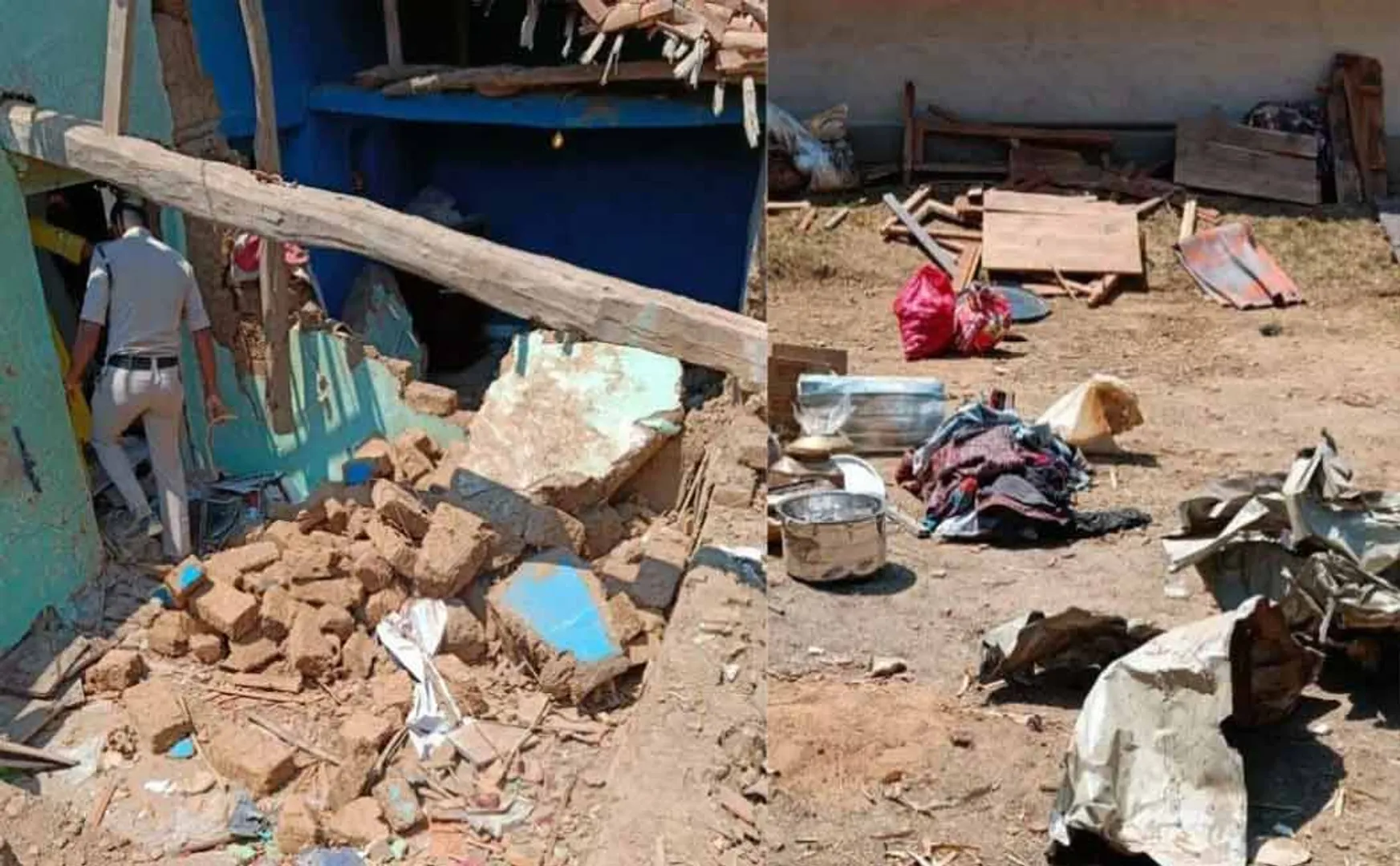 A boyfriend who gave an ex-girlfriend a wedding gift; The groom was passed away in the explosion