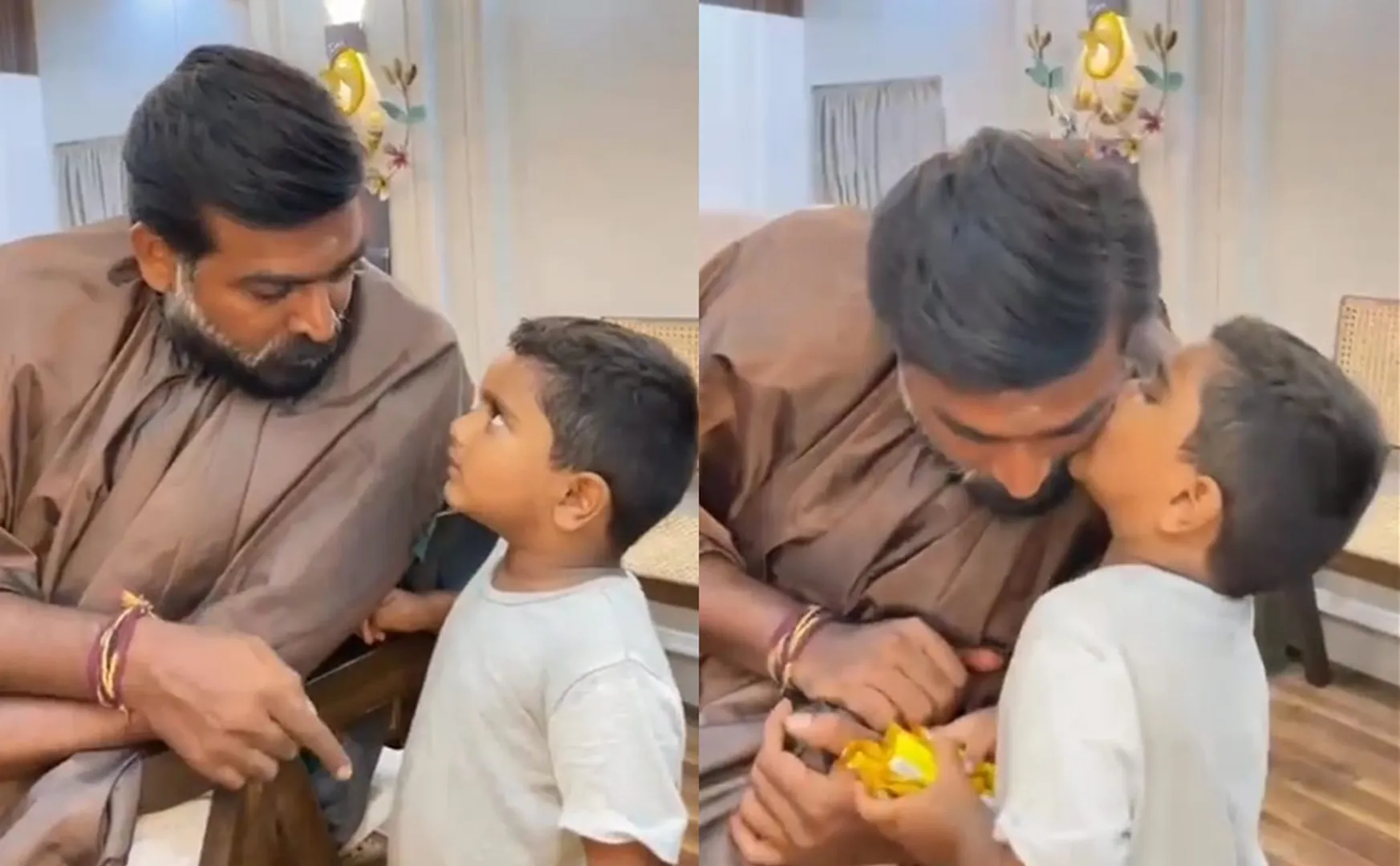 vijay sethupathi conversation with child video viral on internet 
