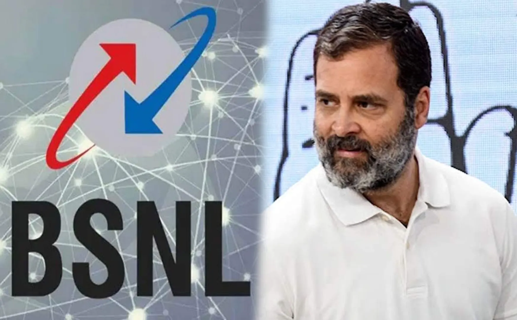 disconnection of BSNL in Rahul gandhi office