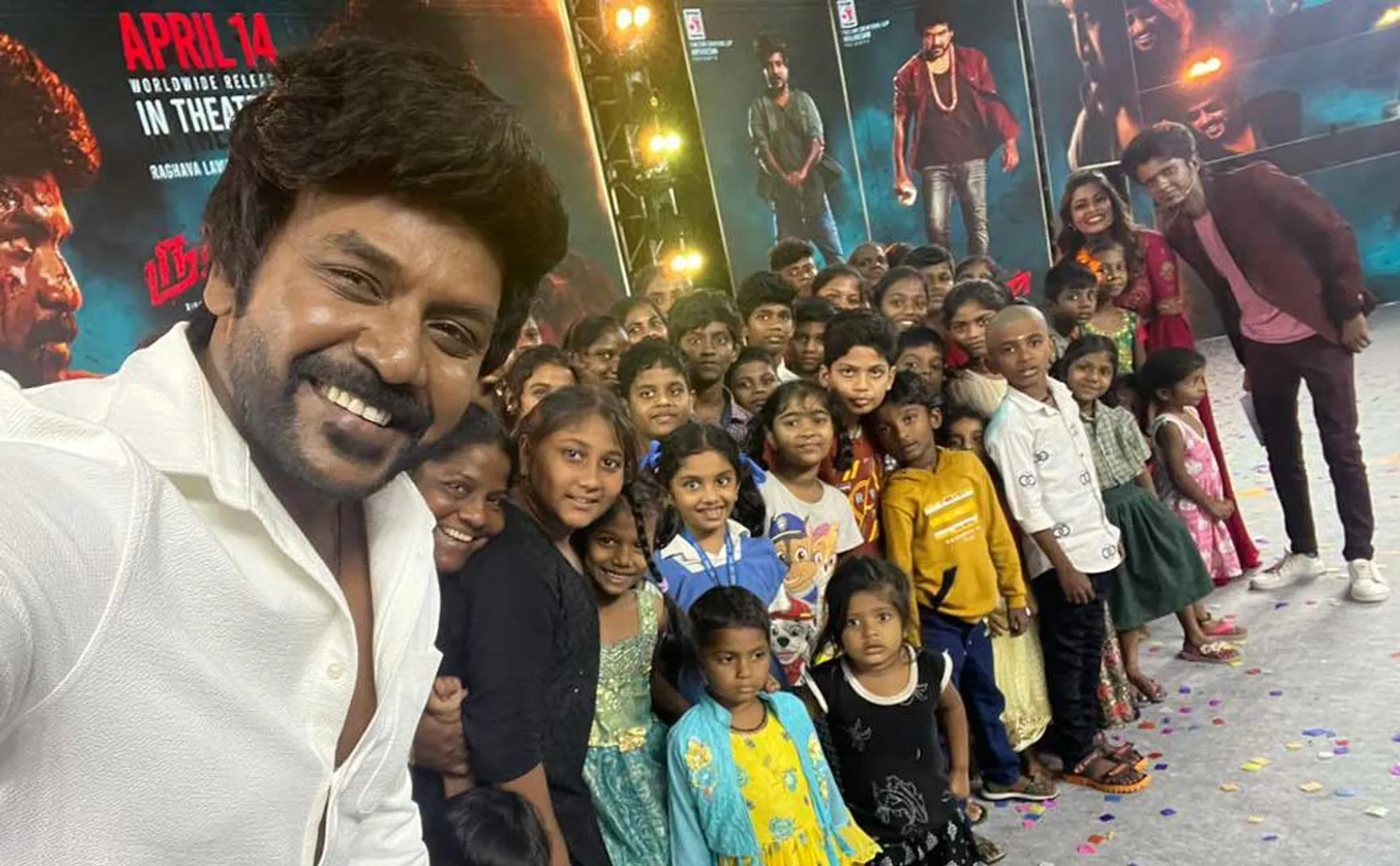 Raghava Lawrence adopted 150 children in rudhran movie audio launch 