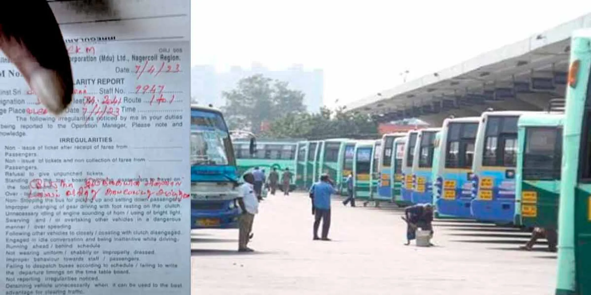 a strange memo to a bus driver