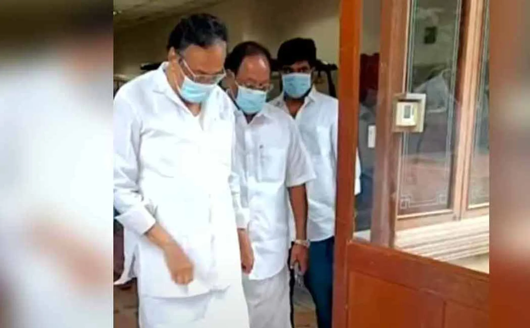 EVKS Ilangovan MLA  came to the assembly.