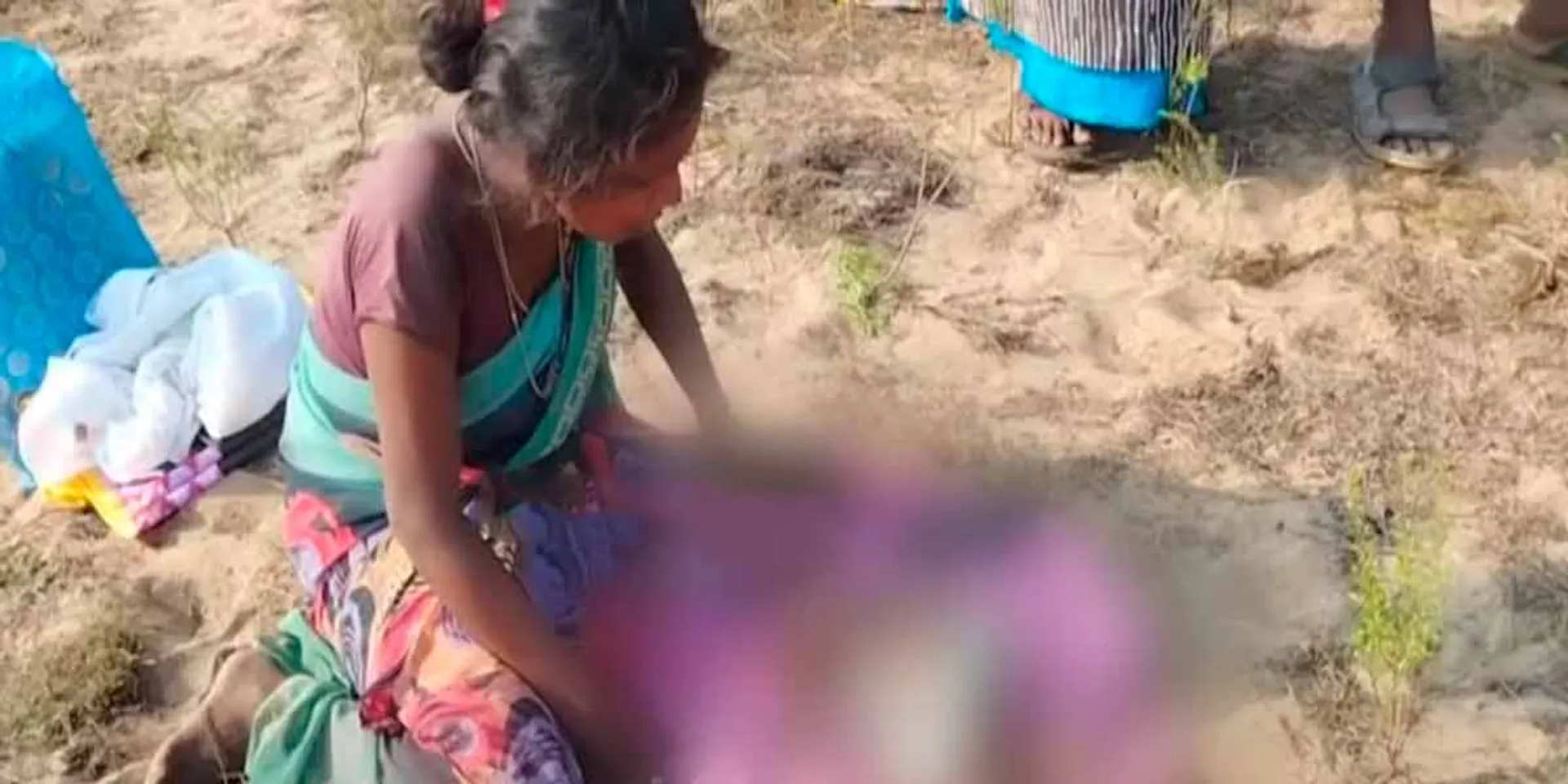 A mother who buried her child alive; A chilling incident occurred near Manapatu