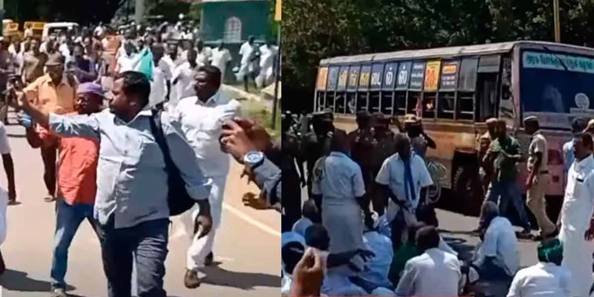 Struggle for Drought Relief; More than 300 farmers arrested