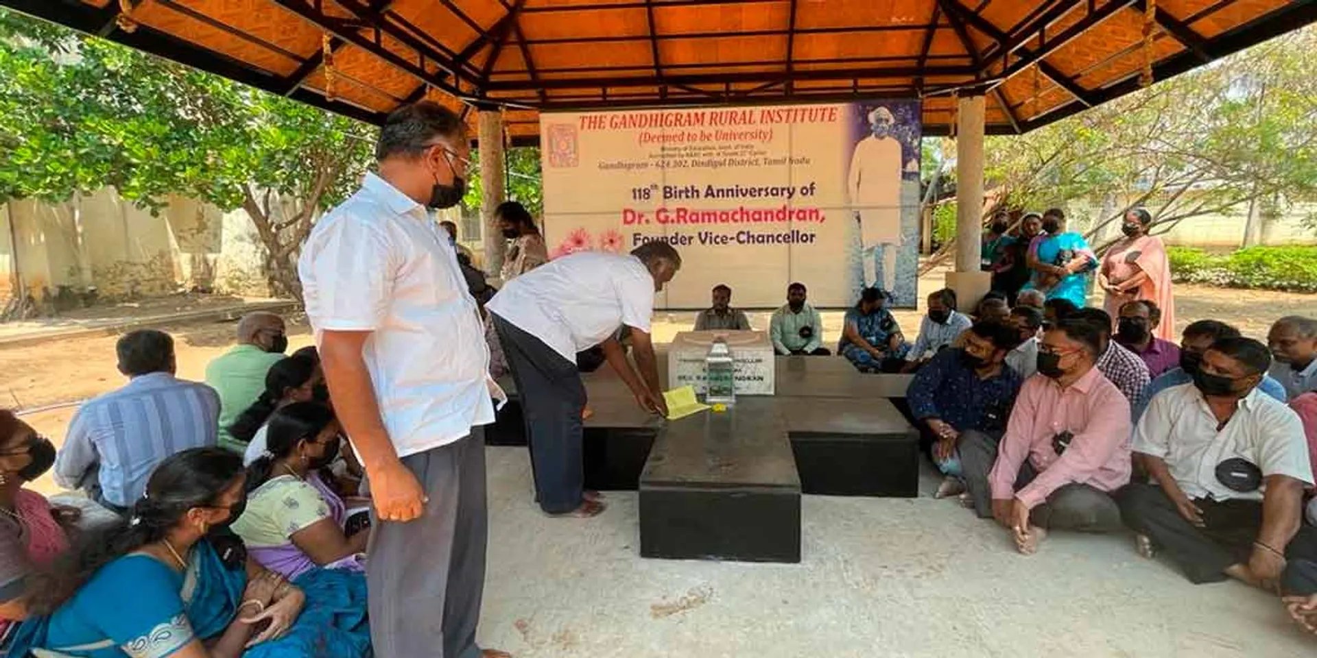Gandhigram University Professors' Association petitioned at Samadi