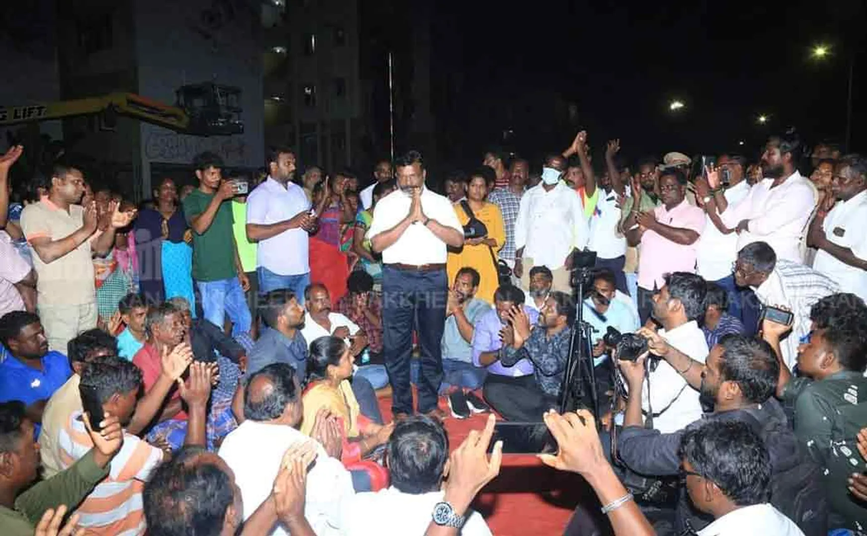 vck chief thol thirumavalavan gives support for fishermans due to land encroachment issue 