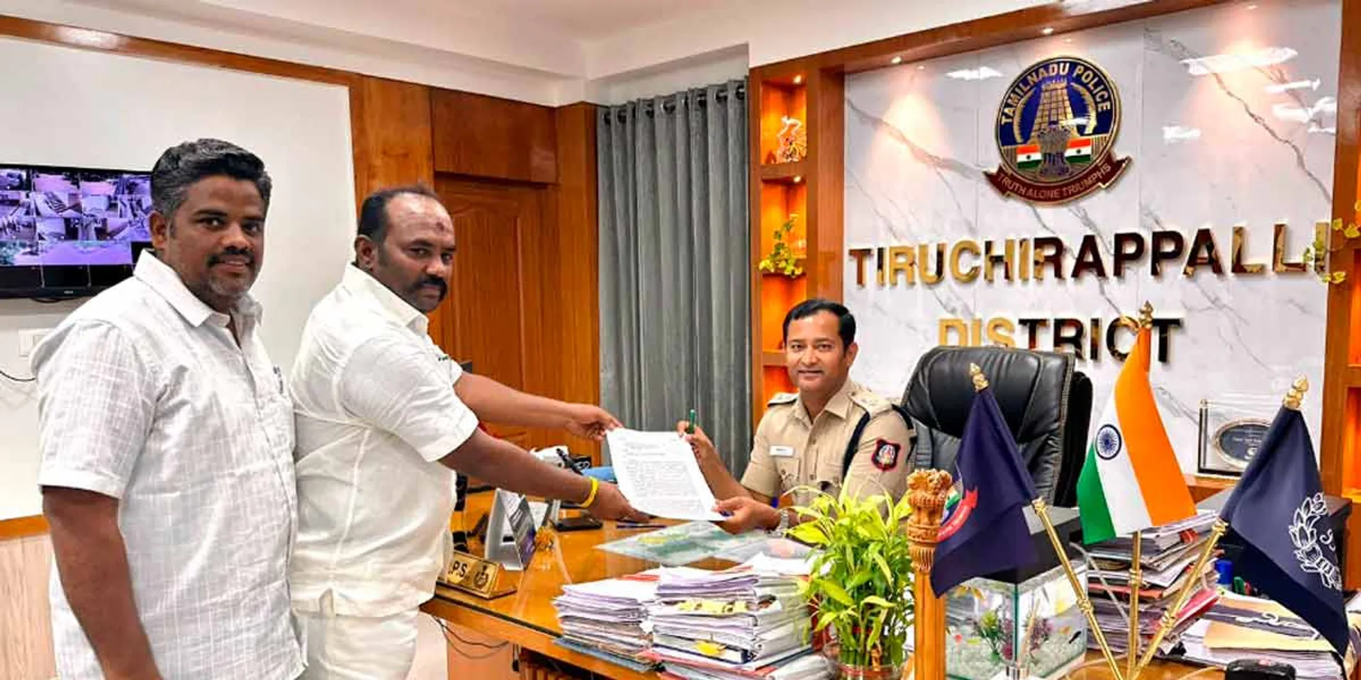  Supporter of Minister Anbil Mahesh complains about Annamalai