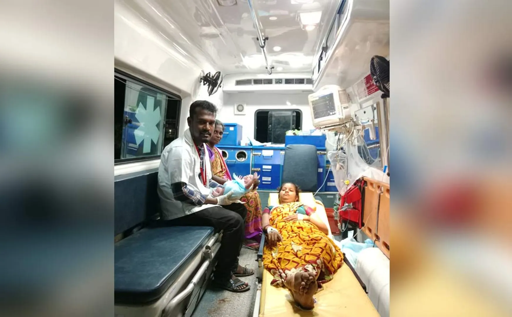 108 A male nurse who gave birth in an ambulance