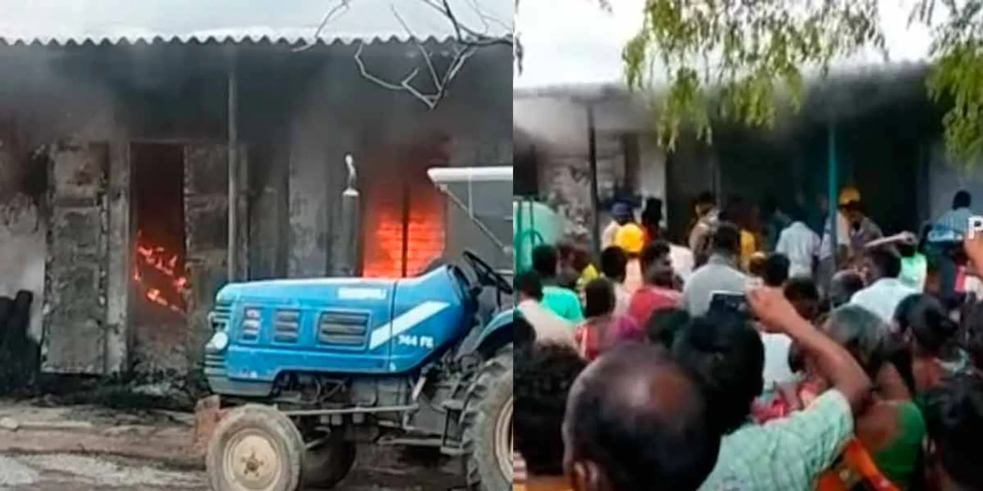 Blast in firecracker factory near Chatur; A teenage girl was loss their live