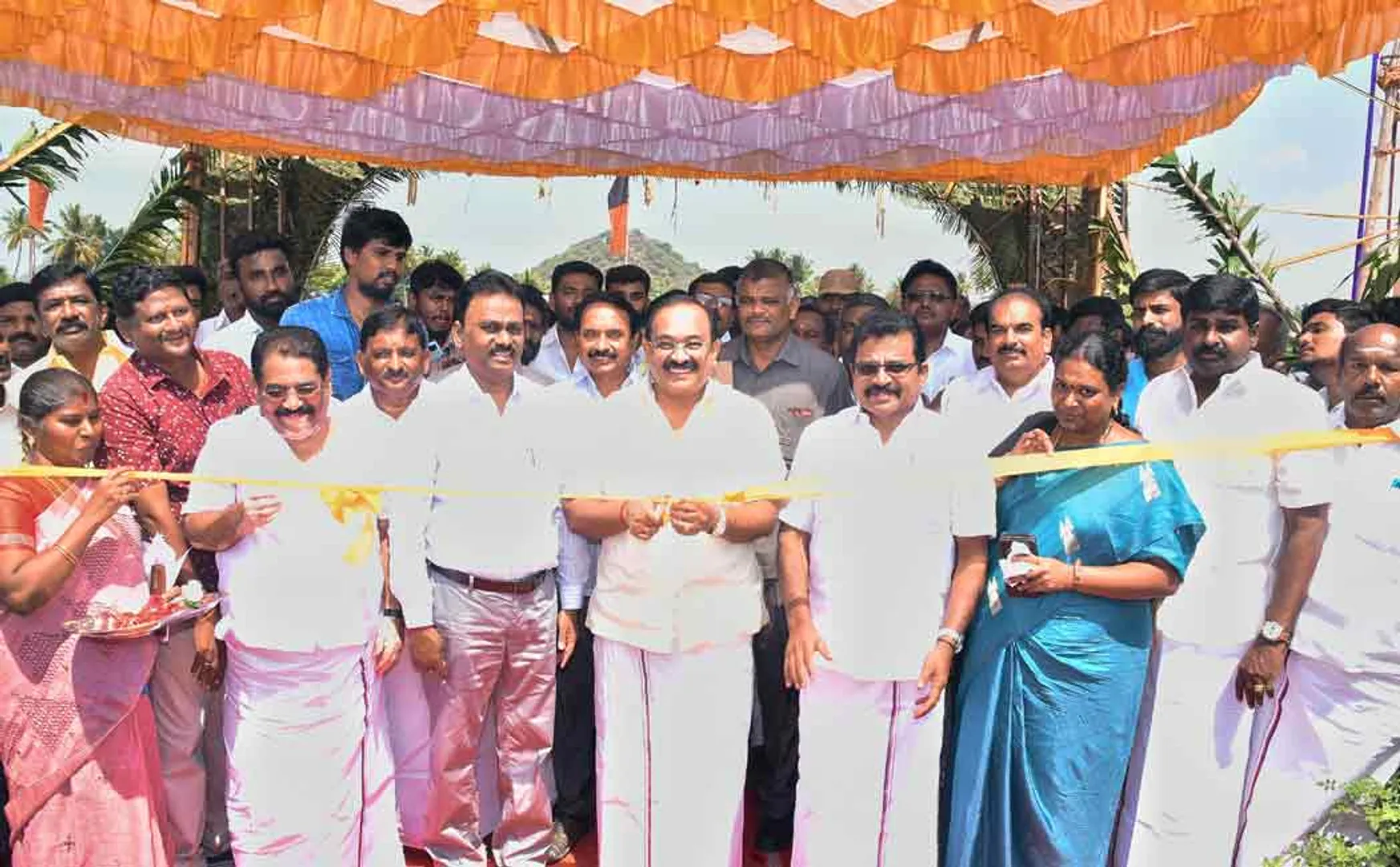 minister sakkarapani talk about there is no water scarcity issue at ottachandram