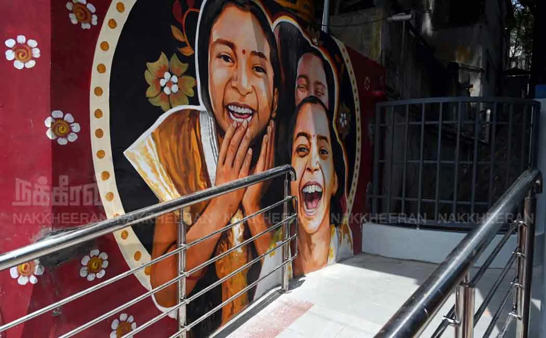 chennai thyagaraya nagar bus stand flyover bridge wall painting