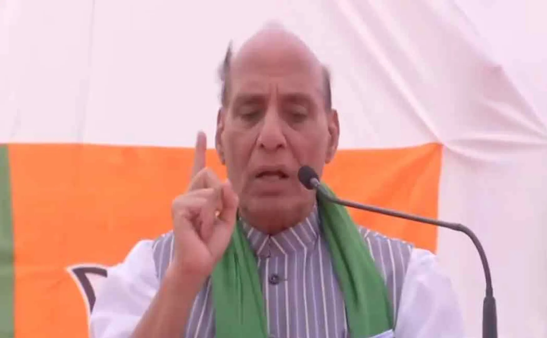 rajnath singh talks about religion based reservation against indian constitution
