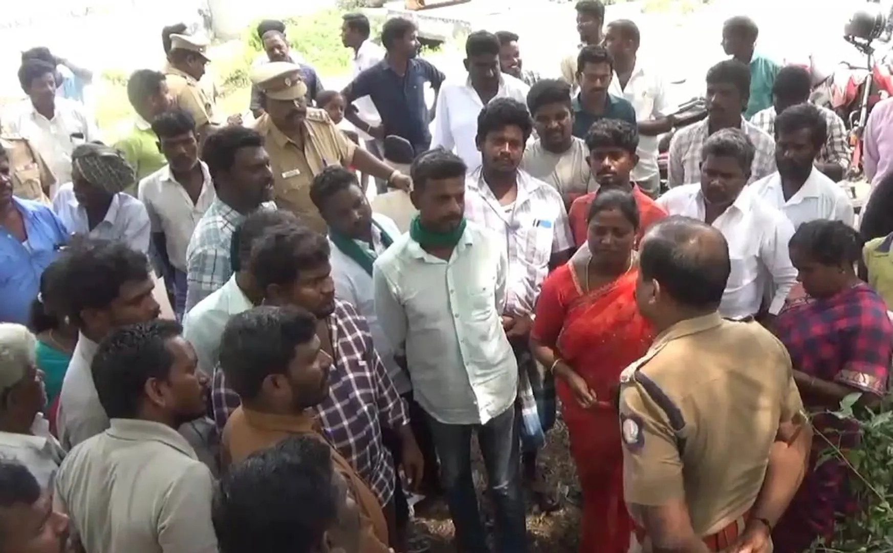 Villagers struggle Action should be taken  lake  built the road