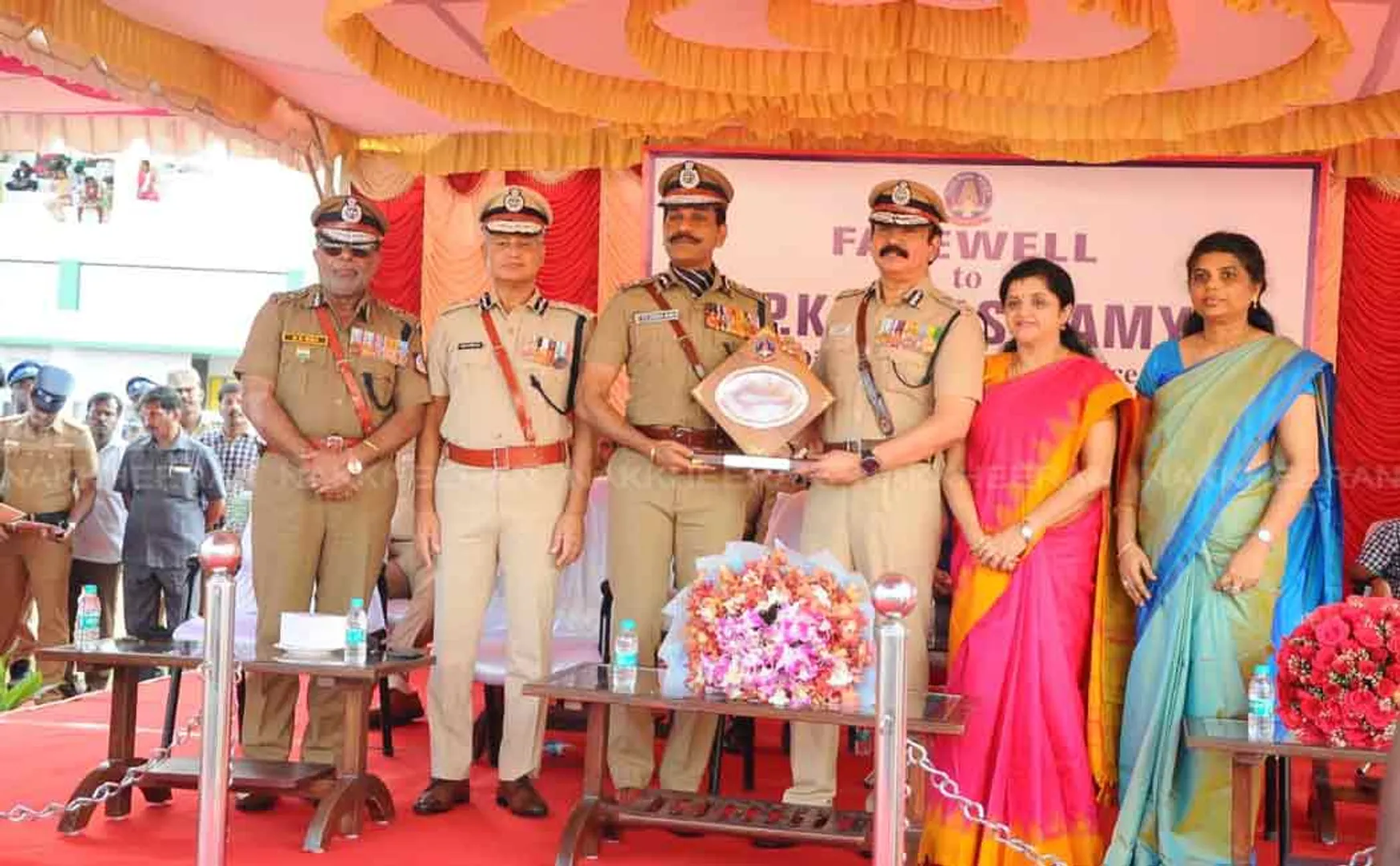 dvac dgp kandasamy retirement function held rajarathinam stadium 