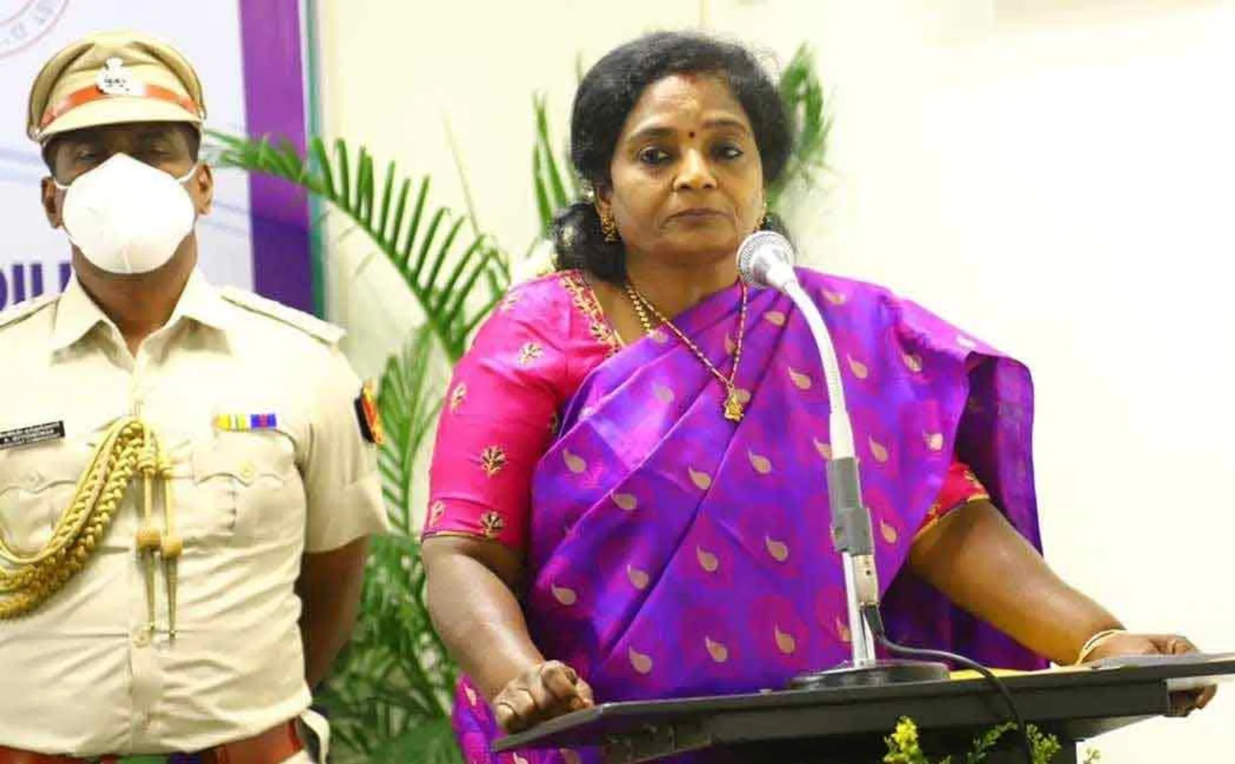 tamilisai talks about karnataka bjp meeting tamil state song stopped issue