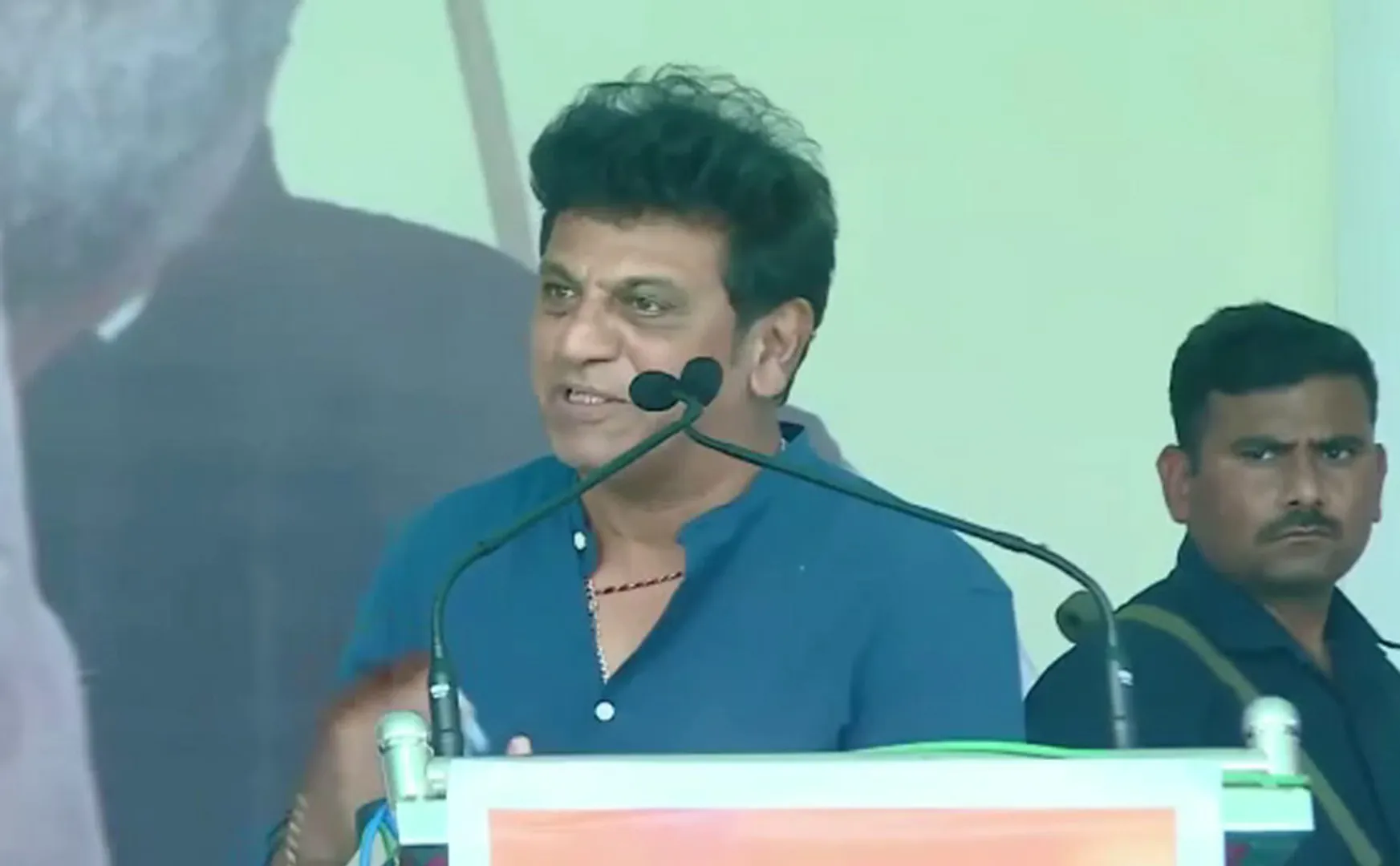 Actor Shiva Rajkumar speech at Chitradurga Congres rally