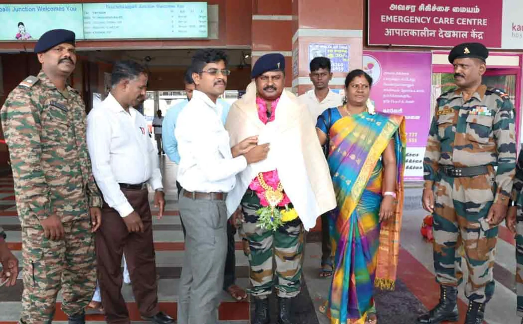 trichy district manapparai retired army man chidambaram advised youngster 